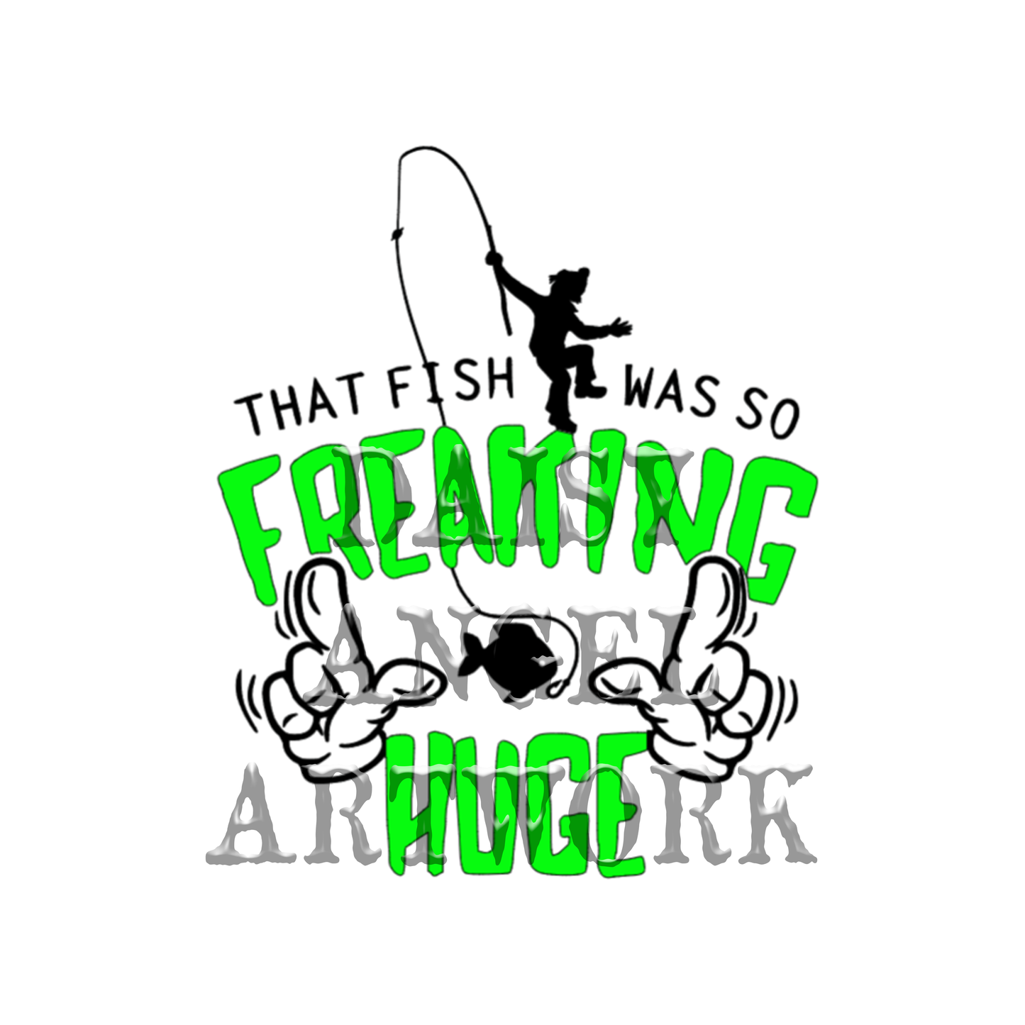 Fishing Hand Towel-That Fish Was So Freaking Huge