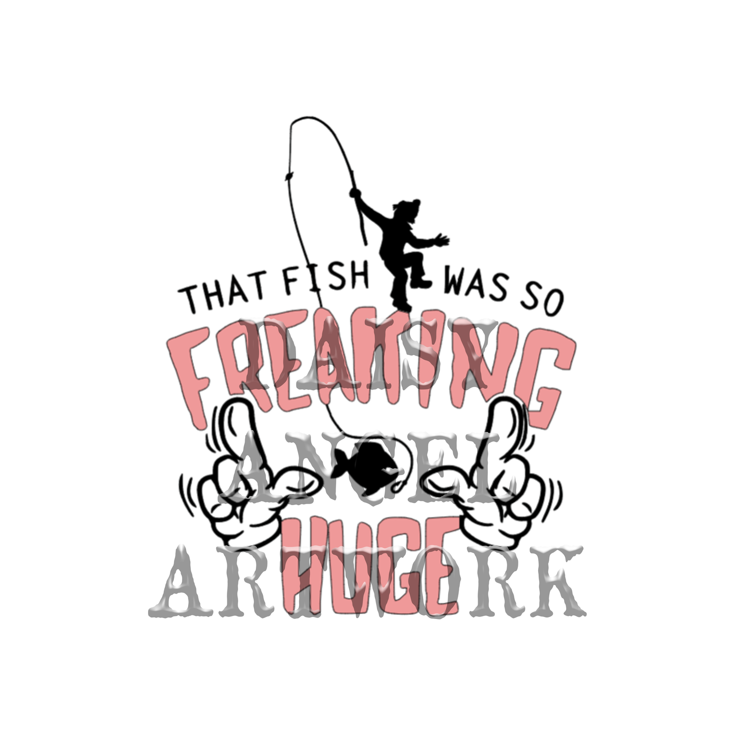 Fishing Hand Towel-That Fish Was So Freaking Huge