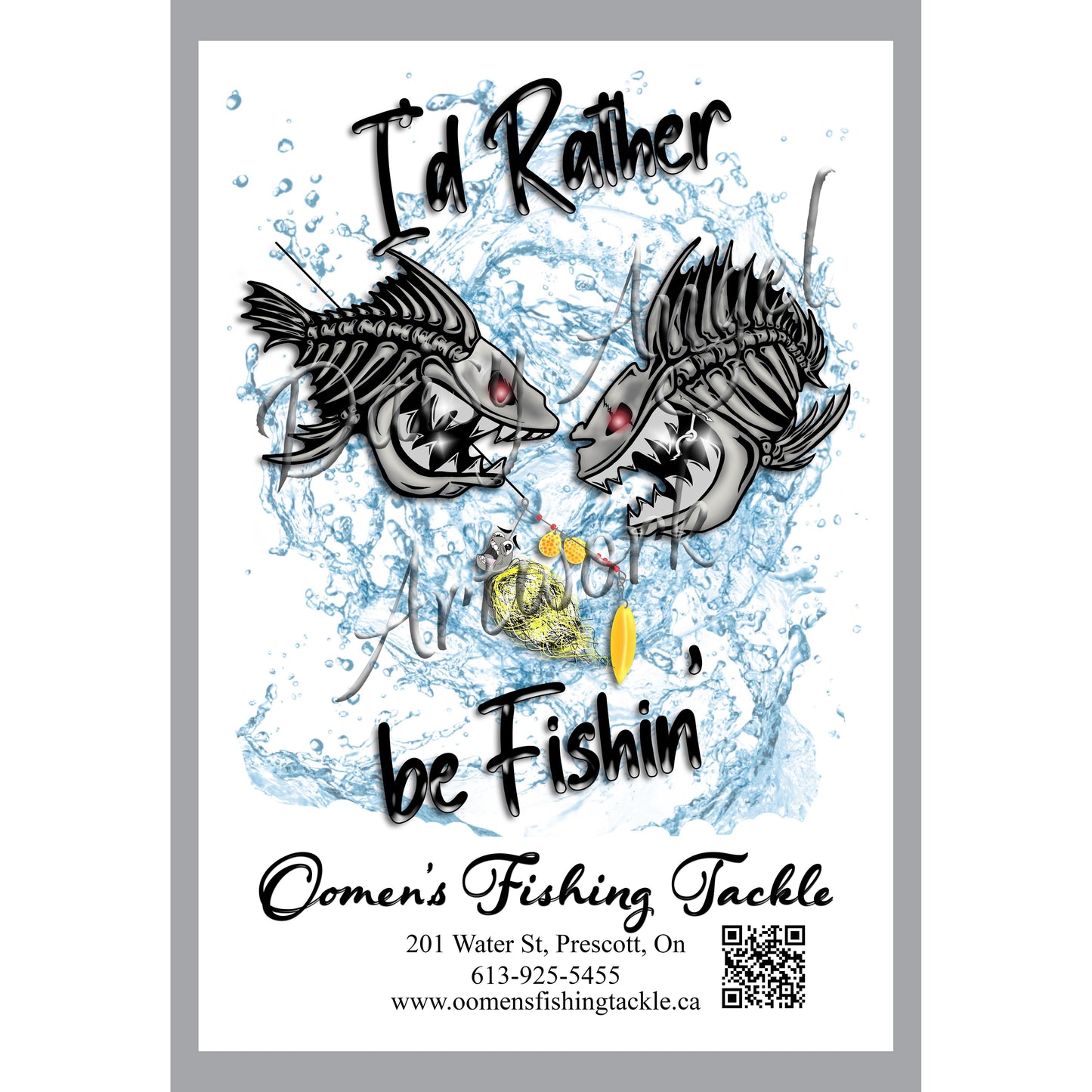 Fishing Hand Towel-I'd Rather Be Fishin'