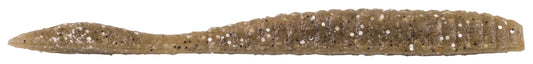 Berkley PowerBait Maxscent Flat Worm, ribs enhancing surface area, drop shot bait that quivers, 3.6'' 10 Pkg Ct, Natural Shad
