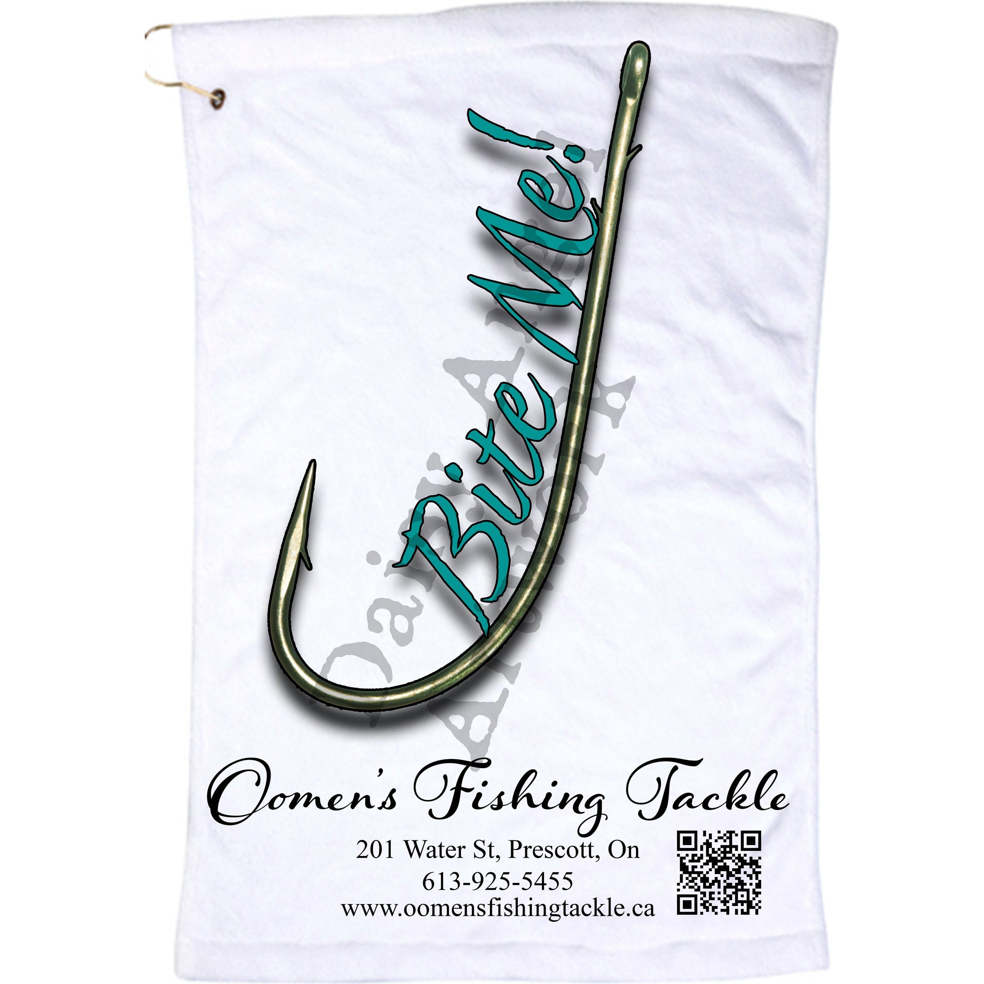 Fishing Hand Towel-Bite Me!