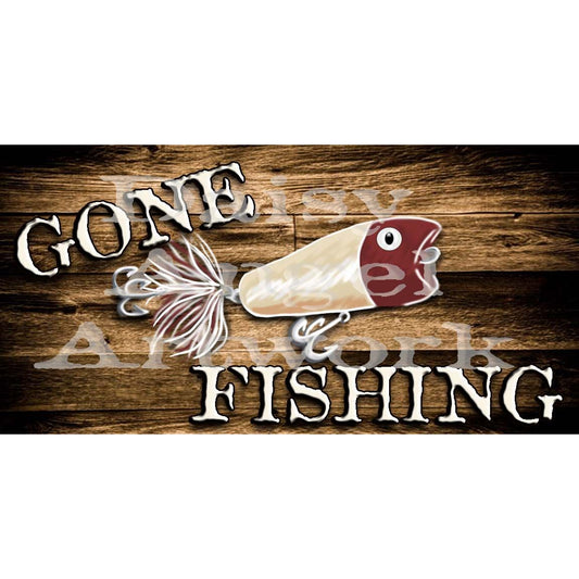 Metal Sign - Gone Fishing