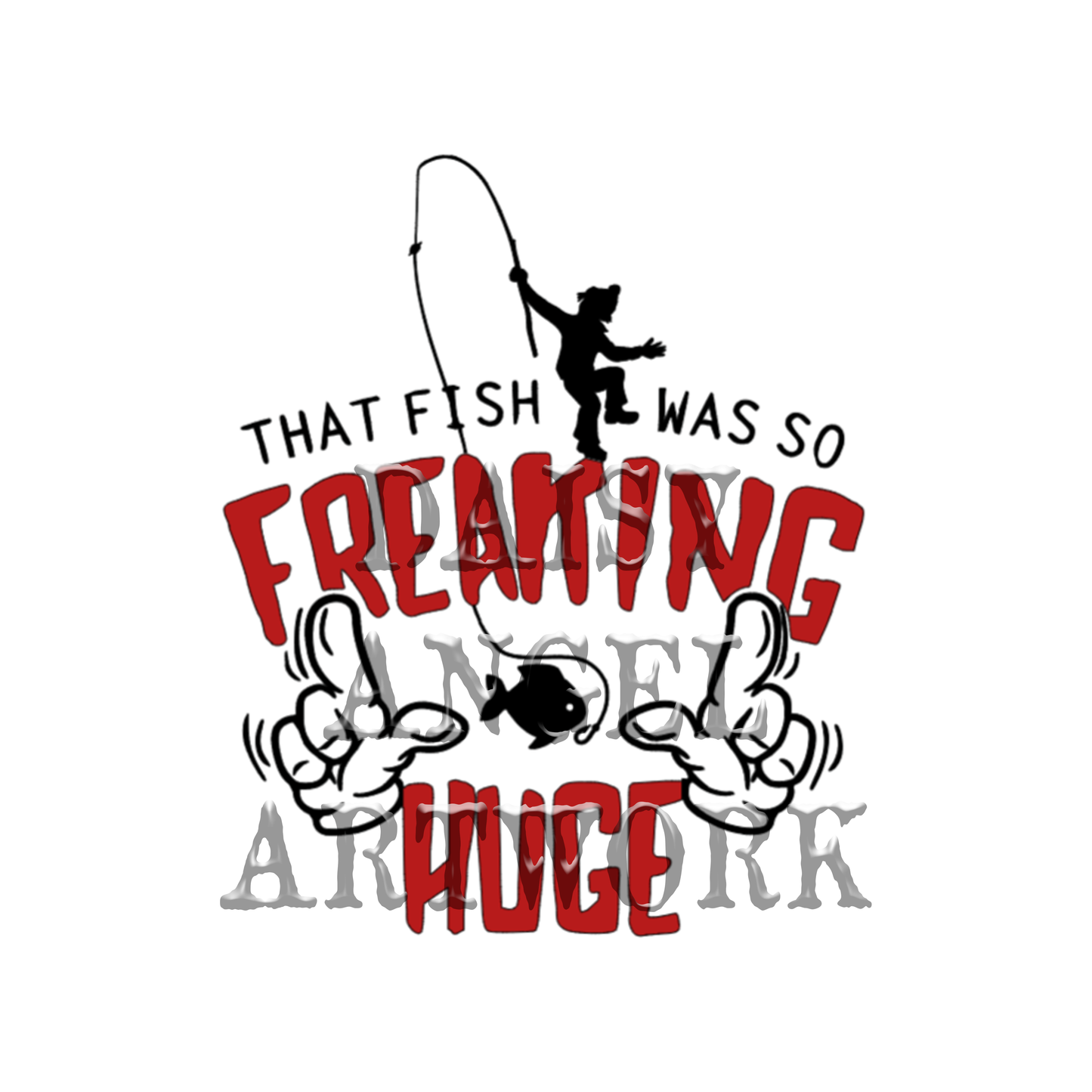 Fishing Hand Towel-That Fish Was So Freaking Huge
