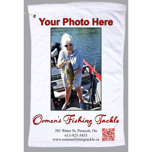 Fishing Hand Towel-Personalized With Your Photo or Favorite Saying