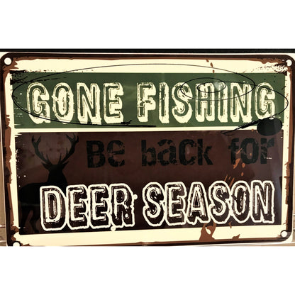 License Plate-Gone Fishing be Back For Deer Season