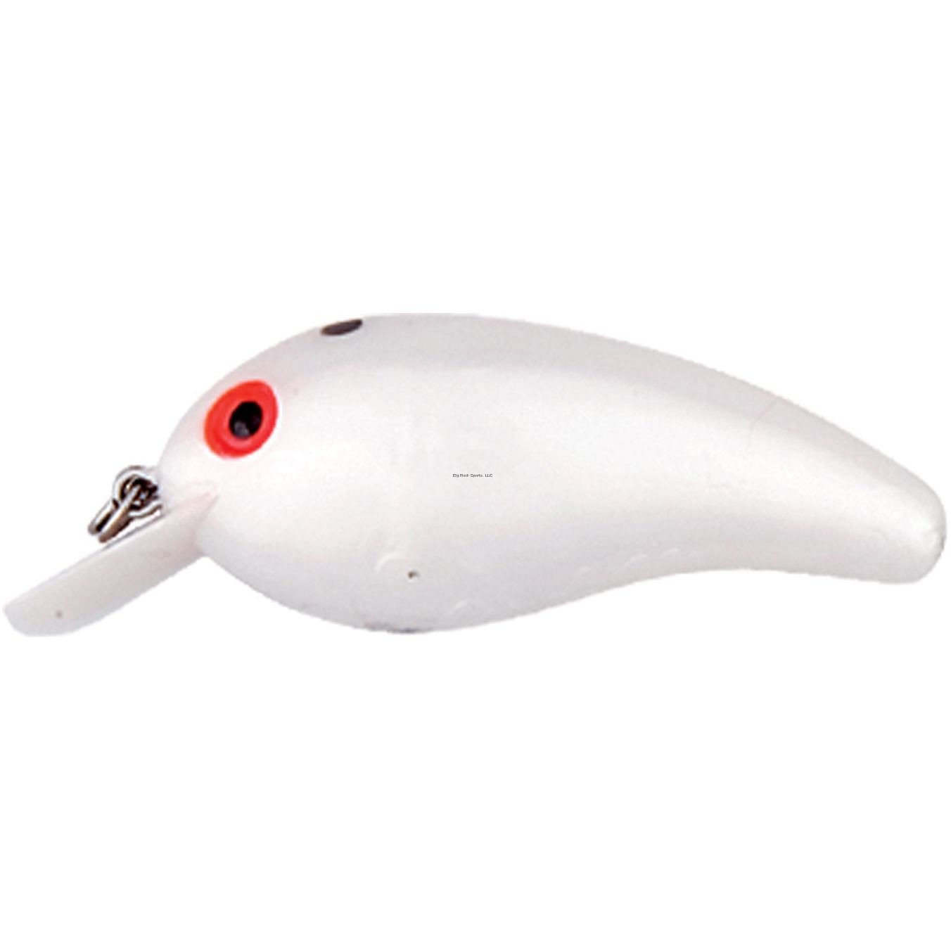 Cotton Cordell Big O Square Lip Crankbait, 2 1/4", 1/3oz Pearl/Red Eye