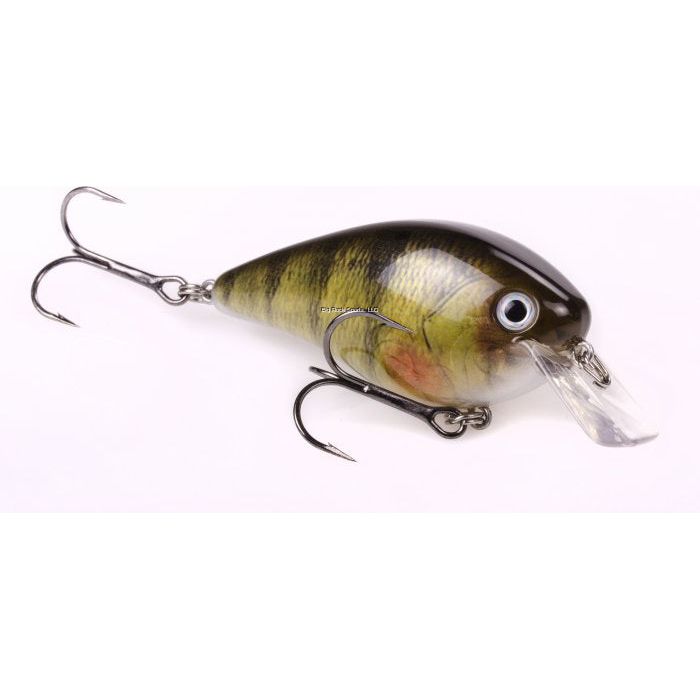 Strike King KVD 2.5 Square Bill Silent Crankbait, 3 1/4", 5/8oz Yellow Perch