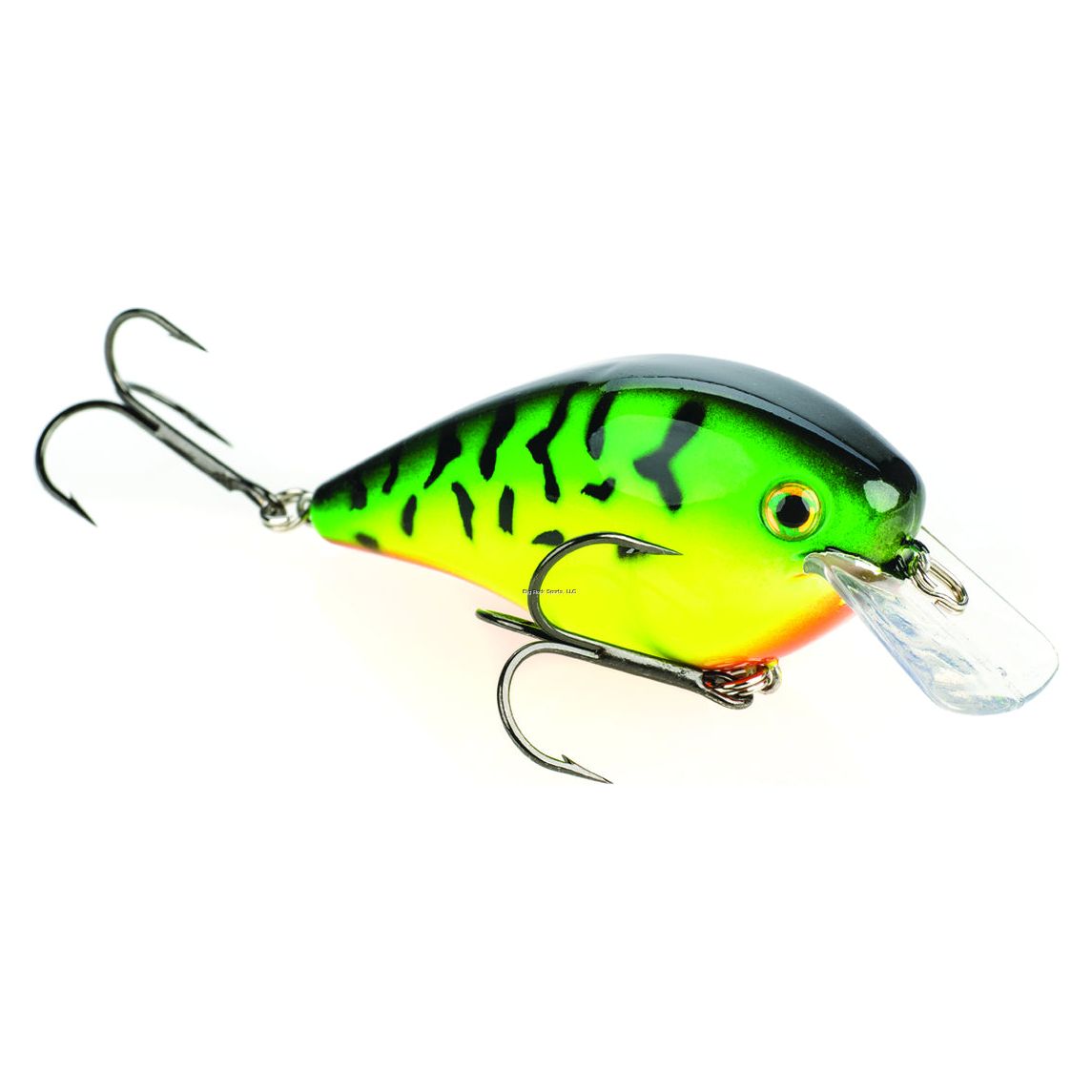 Strike King KVD 2.5 Square Bill Silent Crankbait, 3 1/4", 5/8oz Firetiger