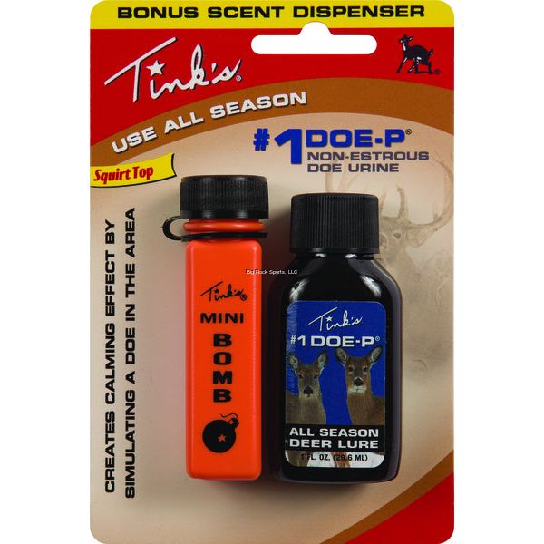 Tink's #1 Doe-P Non-Estrous Deer Lure w/Mini Bomb, 1oz