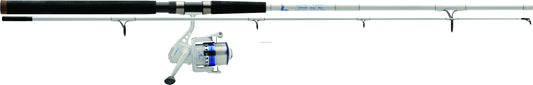 Eagle Claw Surf Beast Spin Combo 2pc 7' Med, Blue/Pearl White