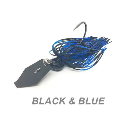 WOBD Bladed Jig, 1/2oz Black & Blue