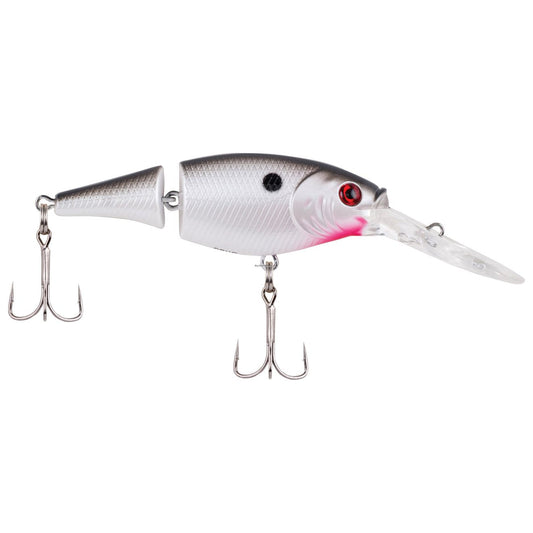 Berkley Flicker Shad Jointed Tail 2" Pearl White