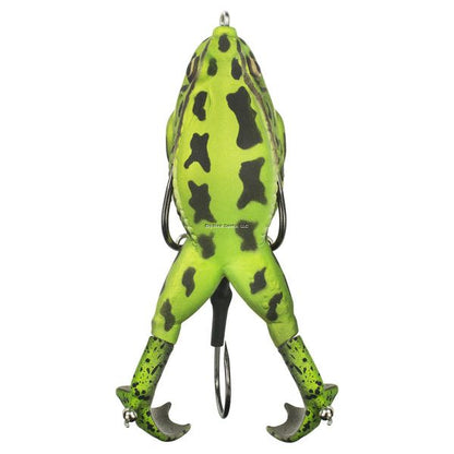 Lunkerhunt Prop Frog, 3.5", 1/2oz Green Tea