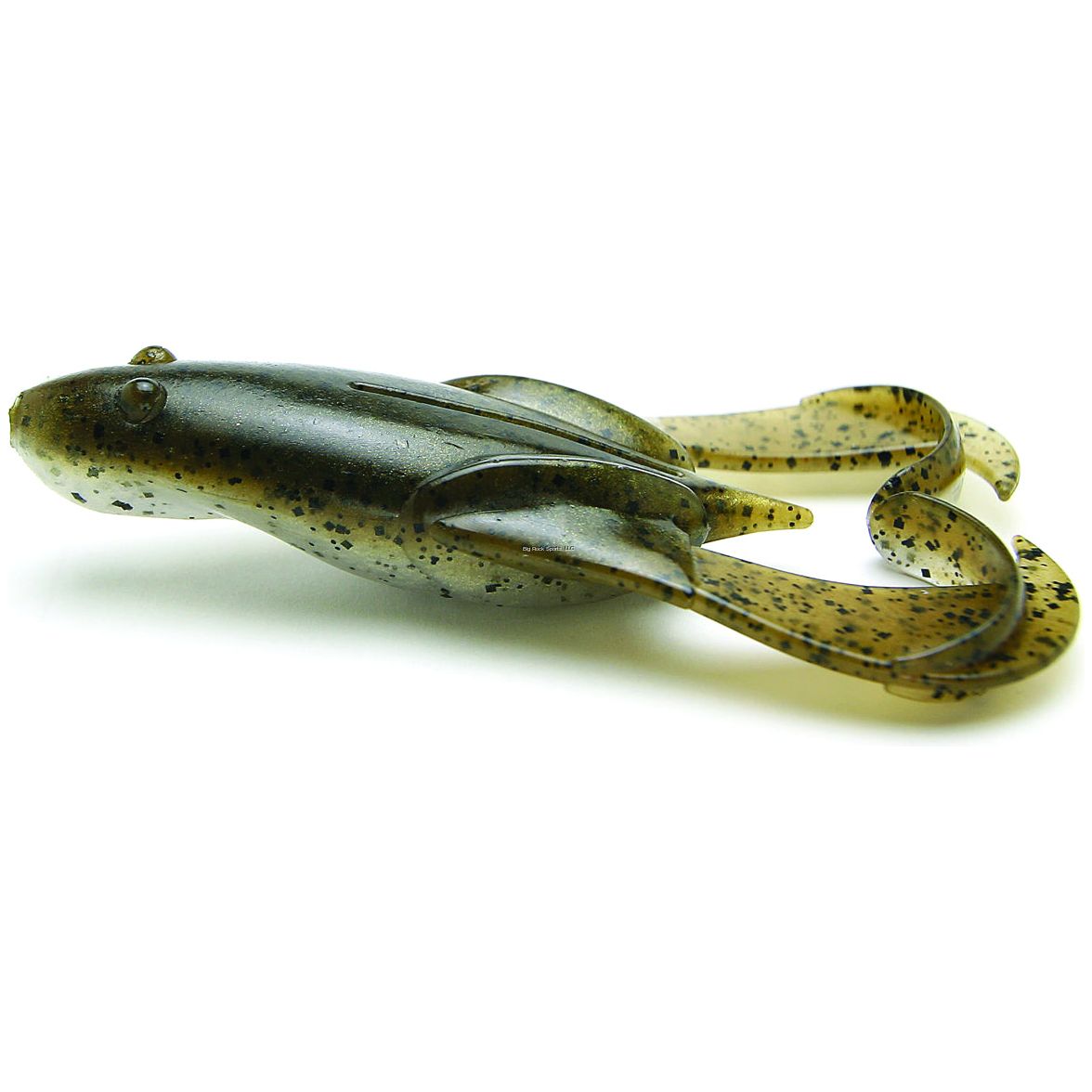 Keitech Noisy Flapper 3.5" Topwater Buzzing Frog, Squid Scent Infused 5Pk Green Pumpkin