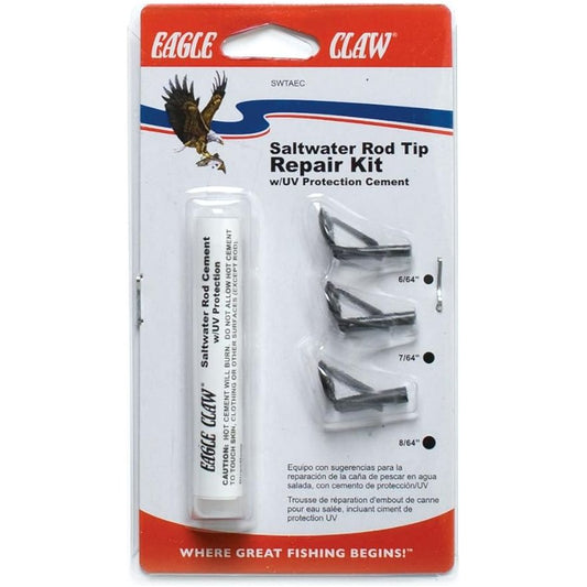 Eagle Claw Heavy Duty & Standard Rod Tip Repair Kit-Black