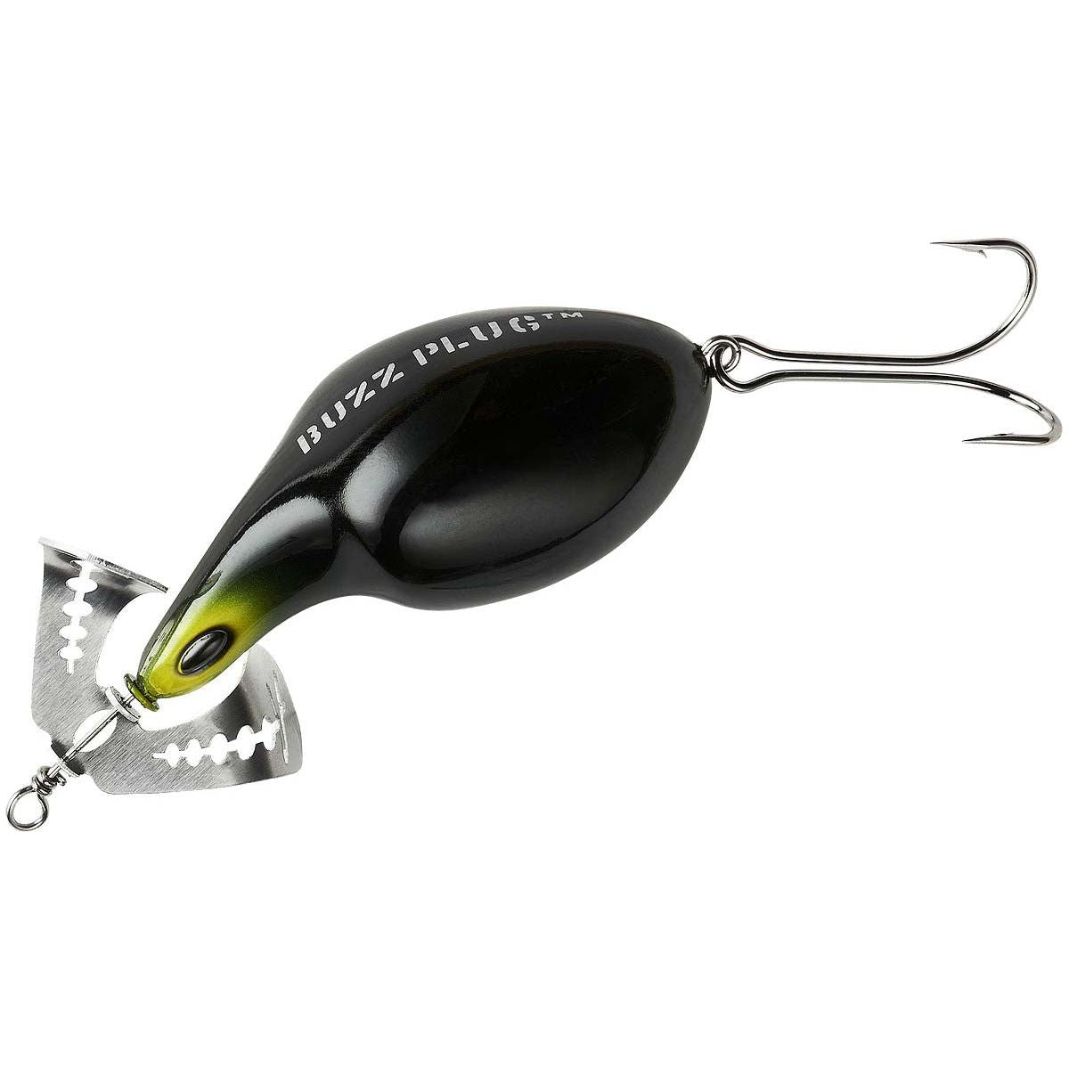 Arbogast Buzz Plug Topwater Buzz Bait, 2 7/8", 1oz, Black