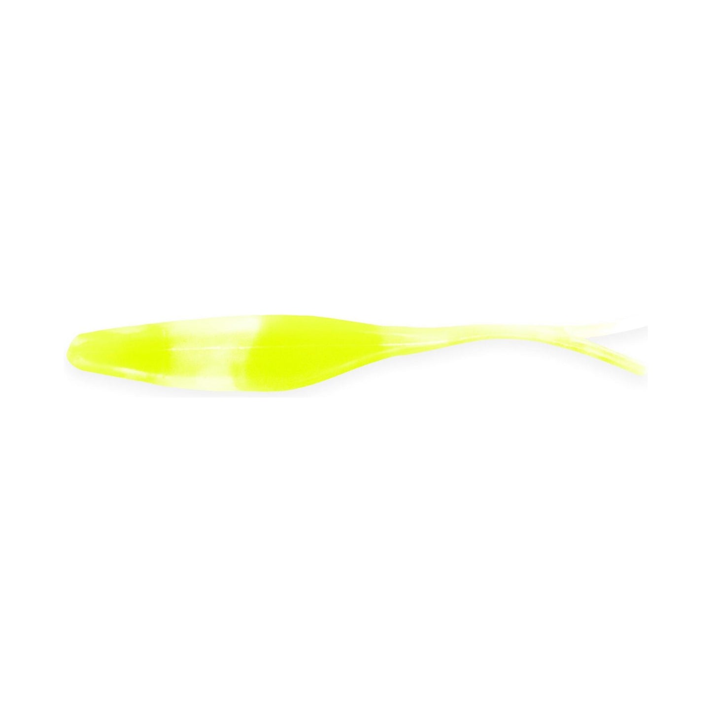Big Bite Baits 6" Jerk Minnow Chartreuse/White Swirl