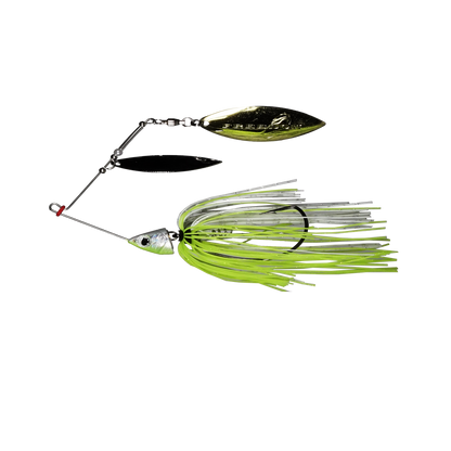 Freedom-Spinnerbait Double Willow-1/2oz White Chartreuse
