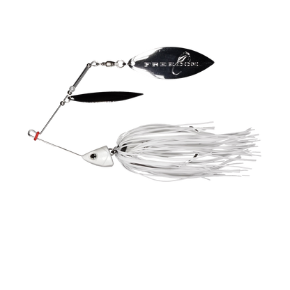 Freedom-Spinnerbait Double Willow-1/2oz White