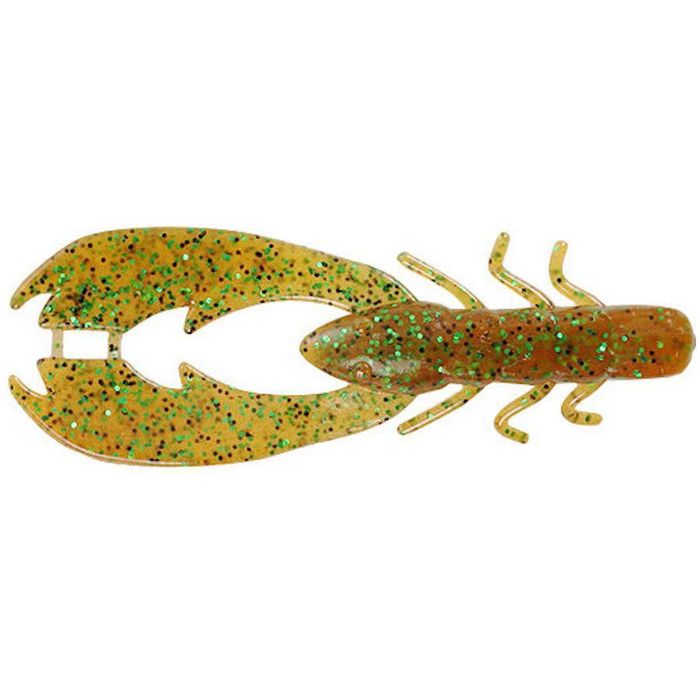 Berkley Power Bait Chigger Craw 3" Floating Pumpkin Green Fleck